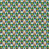 Algodón estampado SOMO Azul / Verde